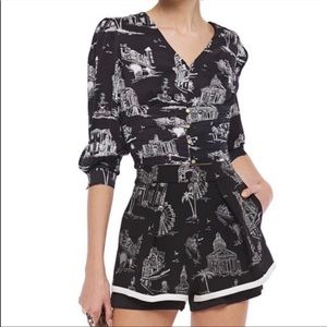 MAJE Landscape Top & Shorts